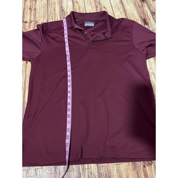 Grand Slam Golf Air Flow Performance Red Polo Shirt Polyester Wicking - Picture 4 of 7